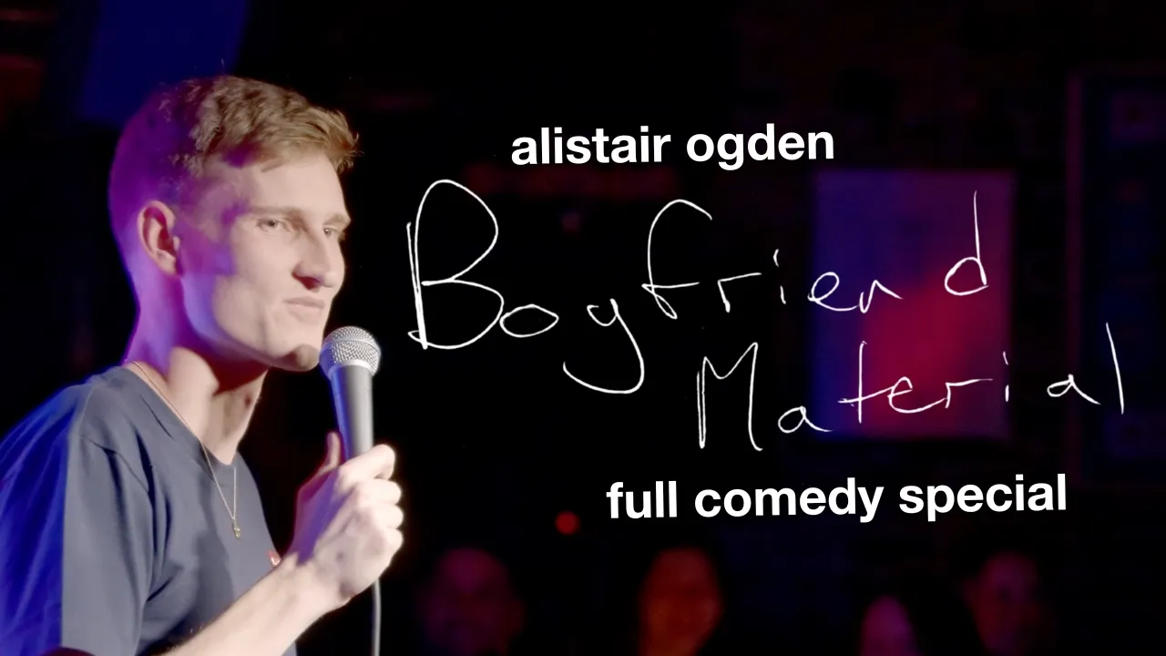 Alistair Ogden on stage in Boyfriend Material